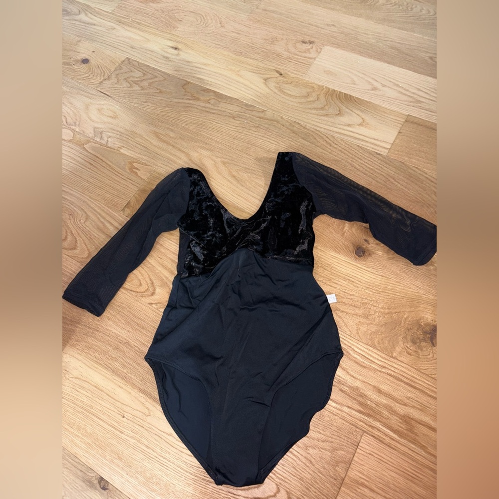 Class In dance wear leotard
